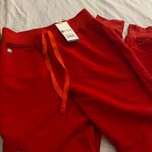 Brand new red high waisted Zamora joggers.